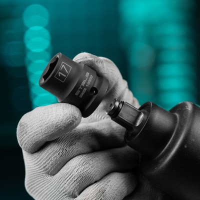 Головка ударная шестигранная, 17 мм, 1/2, CrMo Stels