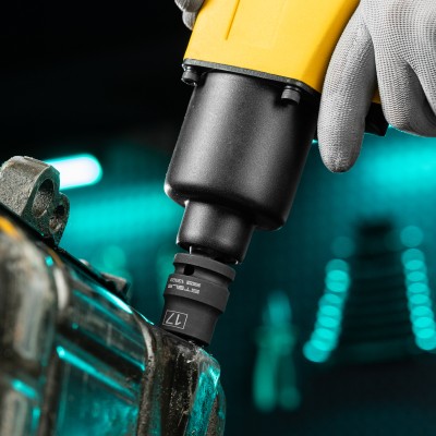 Головка ударная шестигранная, 17 мм, 1/2, CrMo Stels