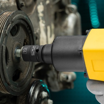 Головка ударная шестигранная, 19 мм, 1/2, CrMo Stels Головка ударная шестигранная, 19 мм, 1/2, CrMo Stels