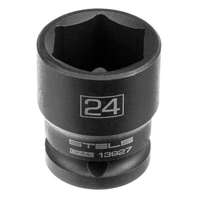 Набор шестигранных ударных торцевых головок, 1/2, 10-24 мм, 10 шт, Stels Набор шестигранных ударных торцевых головок, 1/2, 10-24 мм, 10 шт, Stels