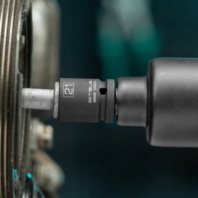 Головка ударная шестигранная, 21 мм, 1/2, CrMo Stels