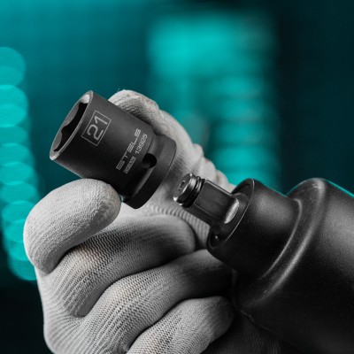 Головка ударная шестигранная, 21 мм, 1/2, CrMo Stels