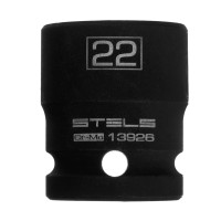 Головка ударная шестигранная, 22 мм, 1/2, CrMo Stels Головка ударная шестигранная, 22 мм, 1/2, CrMo Stels