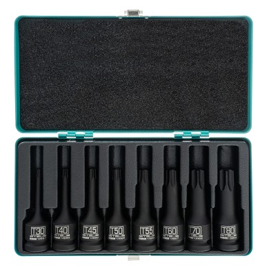 Набор ударных торцевых головок Torx 1/2", в кейсе, 8 шт. Stels