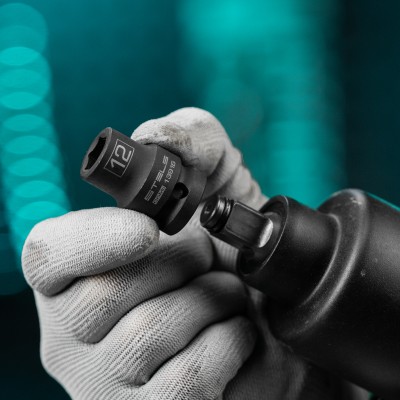 Головка ударная шестигранная, 12 мм, 1/2, CrMo Stels