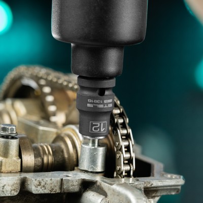 Головка ударная шестигранная, 12 мм, 1/2, CrMo Stels