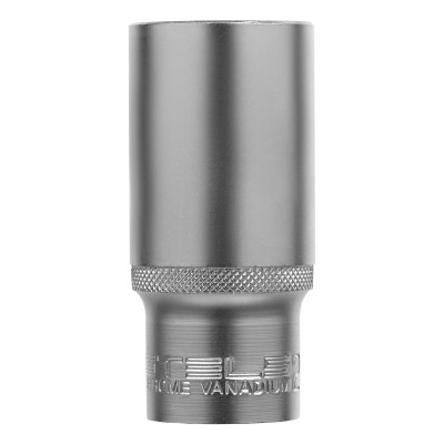 Головка торцевая удлиненная, 27 мм, шестигранная, CrV, под квадрат 1/2 Stels Головка торцевая удлиненная, 27 мм, шестигранная, CrV, под квадрат 1/2 Stels