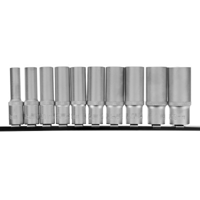 Набор удлиненных торцевых головок 3/8, шестигранные, CrV, 10 шт, 8-19 мм Stels Набор удлиненных торцевых головок 3/8, шестигранные, CrV, 10 шт, 8-19 мм Stels