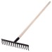 Грабли стальные, 360х1300 мм, 14 прямых зубьев, деревянный черенок, Сибртех Грабли стальные, 360х1300 мм, 14 прямых зубьев, деревянный черенок, Сибртех
