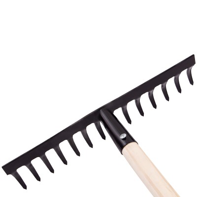 Грабли стальные, 360х1300 мм, 14 прямых зубьев, деревянный черенок, Сибртех Грабли стальные, 360х1300 мм, 14 прямых зубьев, деревянный черенок, Сибртех