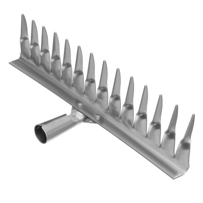 Грабли, нержавеющая сталь, 340 мм, 14 витых зубьев, без черенка, Сибртех