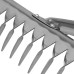Грабли, нержавеющая сталь, 340 мм, 14 витых зубьев, без черенка, Сибртех