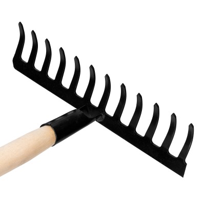 Грабли стальные, 300х1300 мм, 12 прямых зубьев, деревянный черенок, Сибртех Грабли стальные, 300х1300 мм, 12 прямых зубьев, деревянный черенок, Сибртех