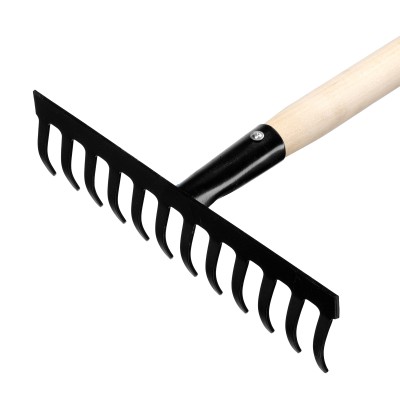 Грабли стальные, 300х1300 мм, 12 прямых зубьев, деревянный черенок, Сибртех Грабли стальные, 300х1300 мм, 12 прямых зубьев, деревянный черенок, Сибртех