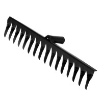 Грабли стальные, 420 мм, 16 витых зубьев, без черенка, Сибртех