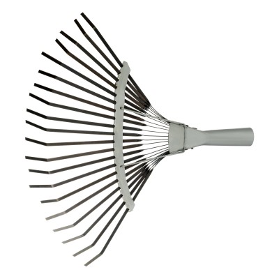 Грабли веерные стальные, 385 мм, 20 плоских зубьев, оксидированные, без черенка, Сибртех Грабли веерные стальные, 385 мм, 20 плоских зубьев, оксидированные, без черенка, Сибртех