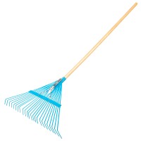 Грабли веерные стальные, 540 х 1450 мм, 24 плоских зуба, лакированный черенок, Luxe, Palisad Грабли веерные стальные, 540 х 1450 мм, 24 плоских зуба, лакированный черенок, Luxe, Palisad