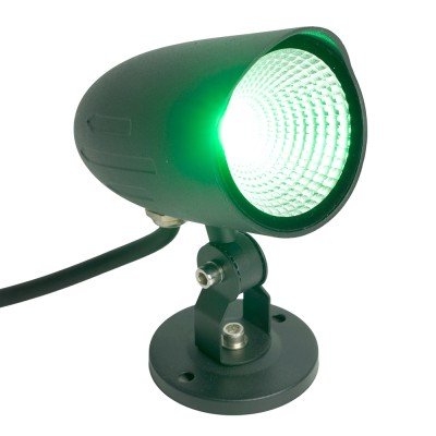 Светодиодный светильник тротуарный (грунтовый) Feron SP2714 12W зеленый 85-265V IP65 51767