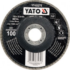 Круг лепестковый 125мм  Р80 "Yato"