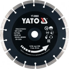 Круг алмазный  230x22.2x2.2мм (сегмент) "Yato"