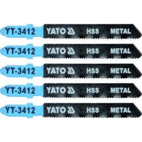 Полотна для электролобзика по металлу 50x75x1,0мм 21TPI (5шт) "Yato"