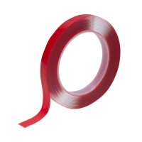 Двухсторонний скотч, акриловая основа, прозрачный, 12мм, ролик 5м REXANT