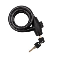 Замок тросовый взломостойкий для велосипедов и колясок с ключом 100см черный ЧЕТЫРЕ СЕЗОНА Замок тросовый взломостойкий для велосипедов и колясок с ключом 100см черный ЧЕТЫРЕ СЕЗОНА