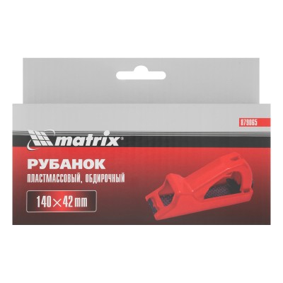 Рубанок, 140 х 42 мм, обдирочный, пластмассовый, для гипсокартона Matrix Рубанок, 140 х 42 мм, обдирочный, пластмассовый, для гипсокартона Matrix