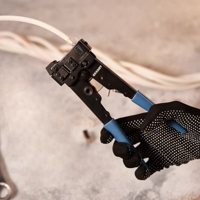 Кримпер HT-808 PROFI для обжима торцевой 8P8C REXANT Кримпер HT-808 PROFI для обжима торцевой 8P8C REXANT