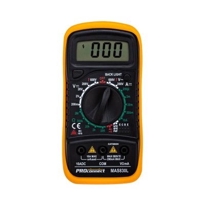 Портативный мультиметр MAS830L (DT850L) PROconnect