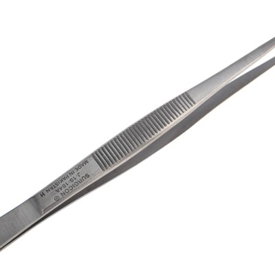 Пинцет прямой, рифленый 155мм ПРОФИ Пинцет прямой, рифленый 155мм ПРОФИ