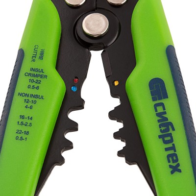 Щипцы для зачистки электропроводов, функция обрезания проводов Сибртех Щипцы для зачистки электропроводов, функция обрезания проводов Сибртех