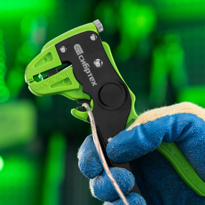 Щипцы для зачистки электропроводов, сечением: 0.2-3.5 мм2, функция обрезания проводов Сибртех