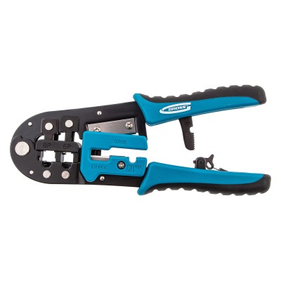 Клещи для обжима телефонных и компьютерных клемм RJ-45, 6P, 8P и RJ-11/12, 6P, 8P Gross Клещи для обжима телефонных и компьютерных клемм RJ-45, 6P, 8P и RJ-11/12, 6P, 8P Gross