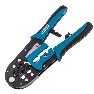 Клещи для обжима телефонных и компьютерных клемм RJ-45, 6P, 8P и RJ-11/12, 6P, 8P Gross Клещи для обжима телефонных и компьютерных клемм RJ-45, 6P, 8P и RJ-11/12, 6P, 8P Gross