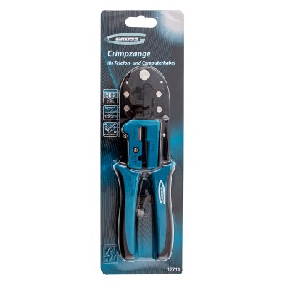 Клещи для обжима телефонных и компьютерных клемм RJ-45, 6P, 8P и RJ-11/12, 6P, 8P Gross Клещи для обжима телефонных и компьютерных клемм RJ-45, 6P, 8P и RJ-11/12, 6P, 8P Gross