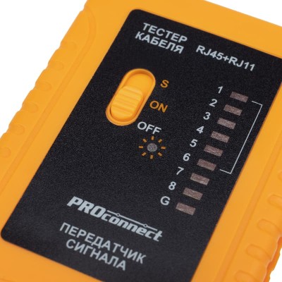Тестер кабеля RJ-45+RJ-11/RJ-12 468 PROconnect
