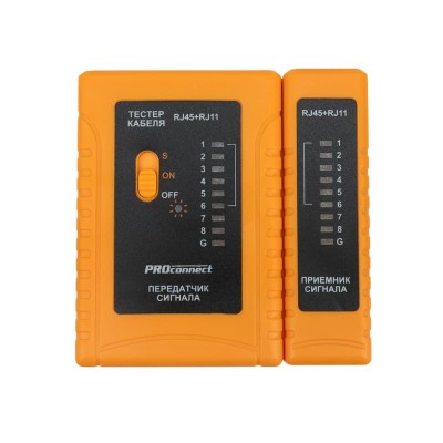 Тестер кабеля RJ-45+RJ-11/RJ-12 468 PROconnect