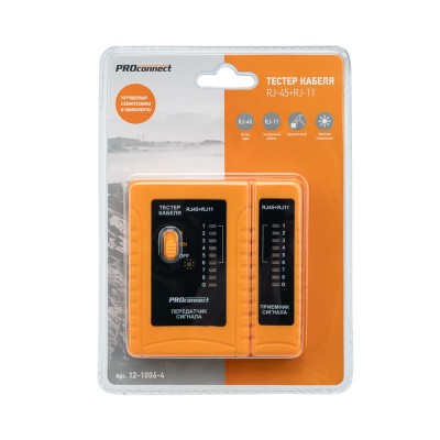 Тестер кабеля RJ-45+RJ-11/RJ-12 468 PROconnect