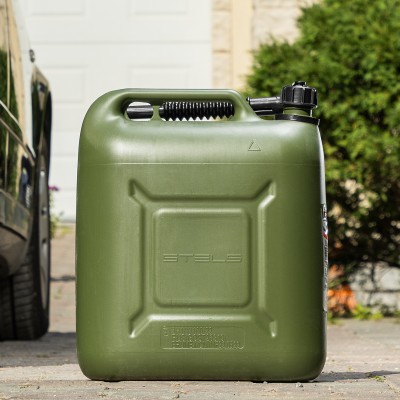 Канистра для ГСМ вертикальная 20 л, пластиковая, усиленная Stels Канистра для ГСМ вертикальная 20 л, пластиковая, усиленная Stels