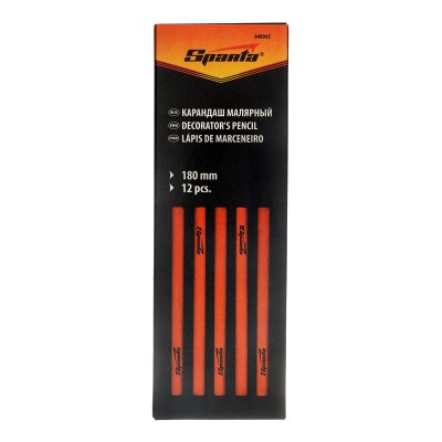 Карандаш малярный, 180 мм, в упаковке 12 шт, Sparta