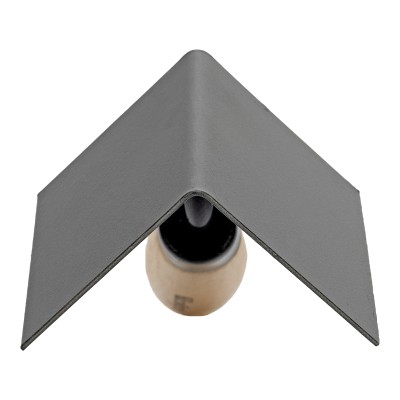 Кельма угловая, 80 х 60 х 60 мм, стальная, для внутренних углов, буковая ручка Сибртех