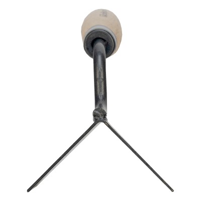 Кельма угловая, 80 х 60 х 60 мм, стальная, для внешних углов, буковая ручка Сибртех