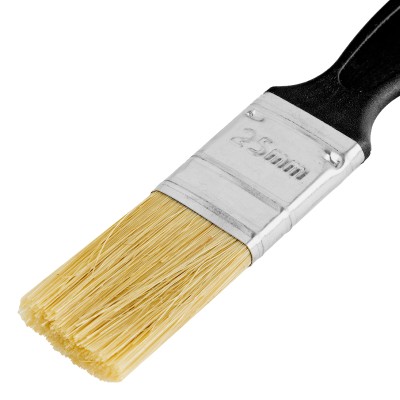 Кисть флейцевая "Стандарт", 25 х 6 мм, натуральная щетина, пластиковая ручка Сибртех Кисть флейцевая "Стандарт", 25 х 6 мм, натуральная щетина, пластиковая ручка Сибртех