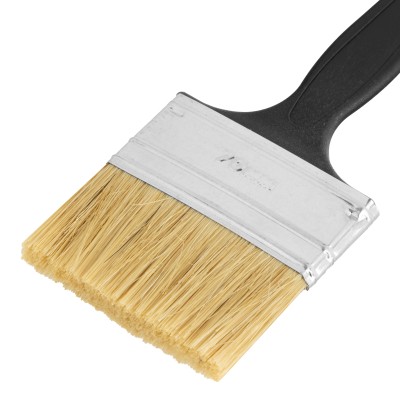 Кисть флейцевая "Стандарт", 70 х 6 мм, натуральная щетина, пластиковая ручка Сибртех