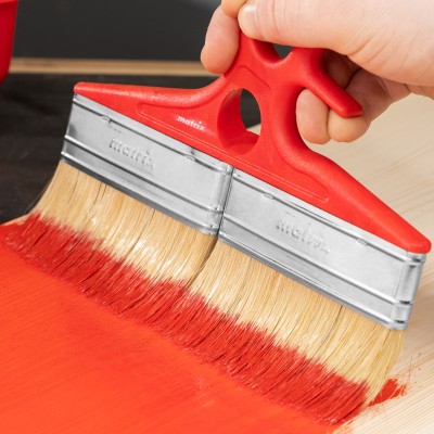 Кисть флейцевая для лаков, 200 x 12, натуральная щетина, пластиковая ручка Color line Matrix