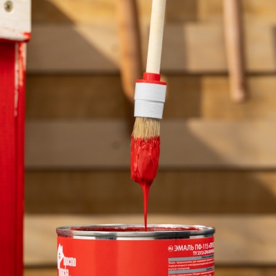 Кисть круглая № 2 (20 мм) натуральная щетина, деревянная ручка MTX