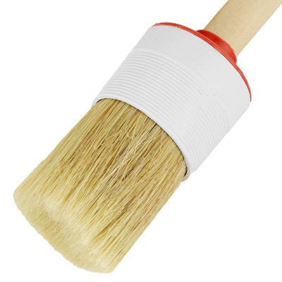 Кисть круглая №12 (45 мм) натуральная щетина, деревянная ручка MTX