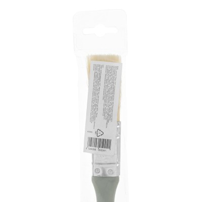 Кисть плоская "Евро" 3/4", натуральная щетина, пластмассовая ручка MTX