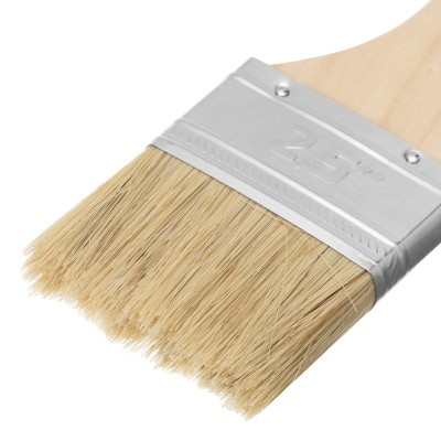 Кисть плоская "Стандарт" 2.5" (63 мм) натуральная щетина, деревянная ручка MTX Кисть плоская "Стандарт" 2.5" (63 мм) натуральная щетина, деревянная ручка MTX